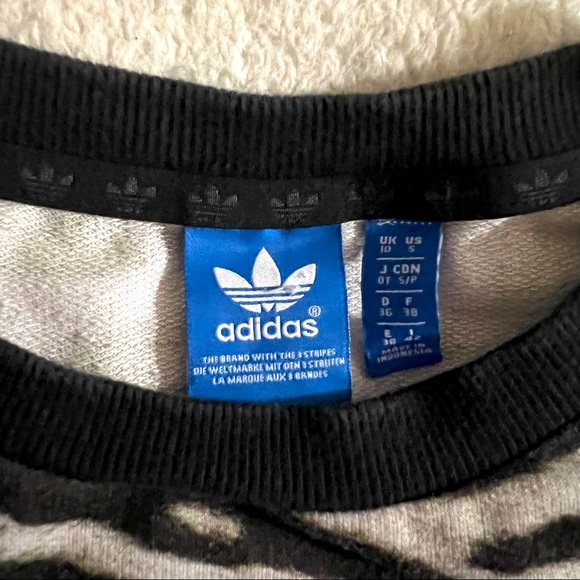 Adidas Originals Crew Neck Sweater | Zebra Print - Picture 5 of 8